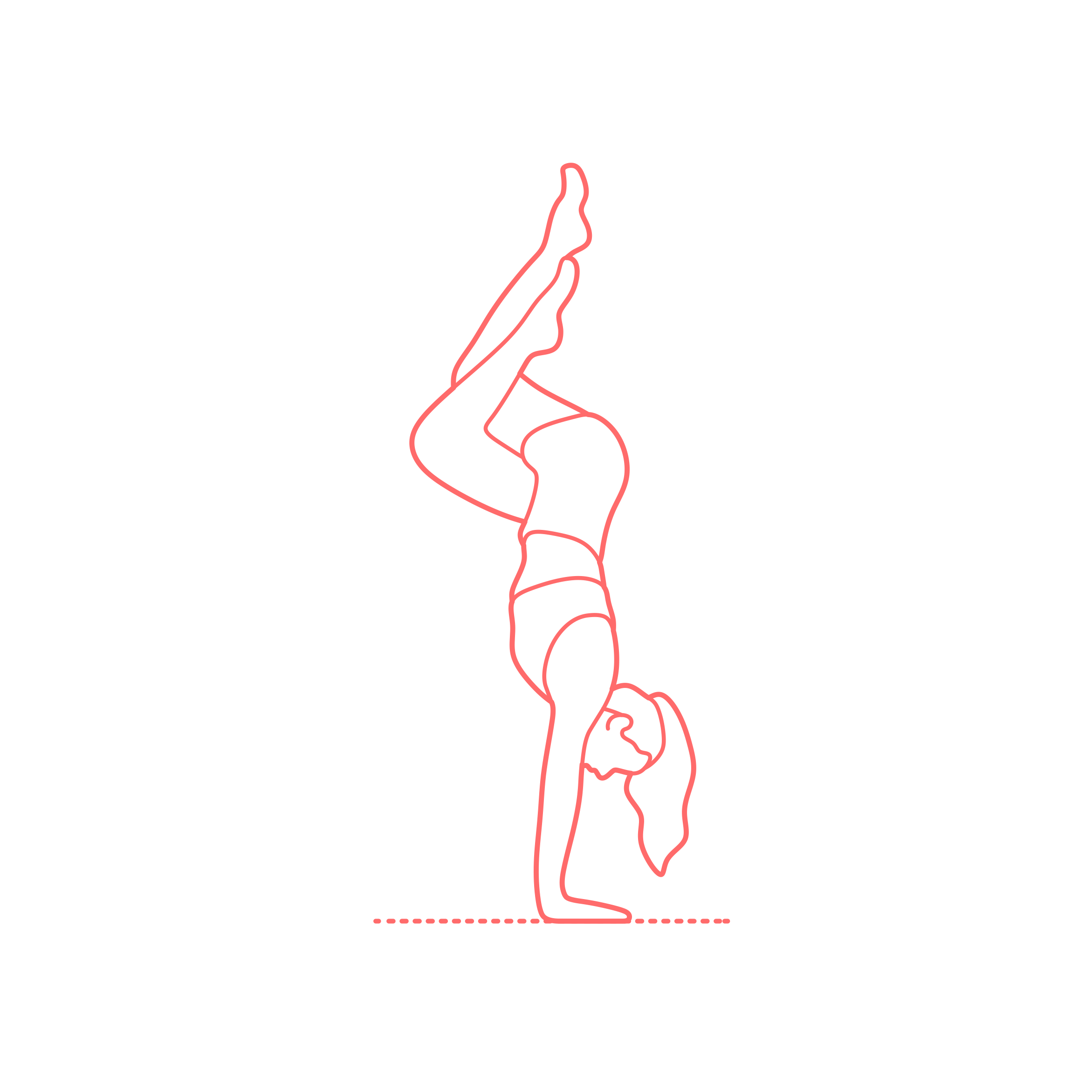 Humans Yoga Poses Handstand Eagle Legs Pose Tracing Svg Vector Free Vectors